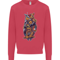 Funny Steampunk Pirate Owl Kids Sweatshirt Jumper Heliconia