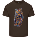 Funny Steampunk Pirate Owl Mens Cotton T-Shirt Tee Top Dark Chocolate