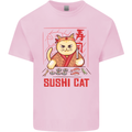 Funny Sushi Cat Food Fish Chef Japan Kids T-Shirt Childrens Light Pink