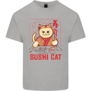 Funny Sushi Cat Food Fish Chef Japan Kids T-Shirt Childrens Sports Grey