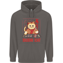 Funny Sushi Cat Food Fish Chef Japan Mens 80% Cotton Hoodie Charcoal