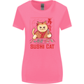 Funny Sushi Cat Food Fish Chef Japan Womens Wider Cut T-Shirt Azalea