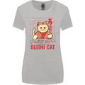 Funny Sushi Cat Food Fish Chef Japan Womens Wider Cut T-Shirt Sports Grey