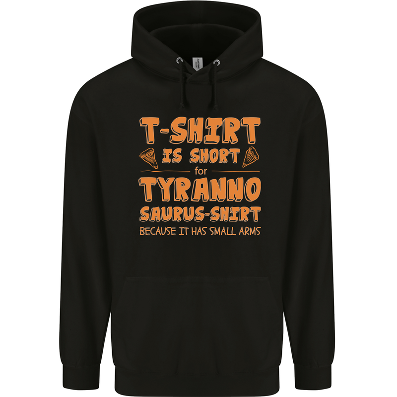 Funny T-Rex Dinosaur Childrens Kids Hoodie Black