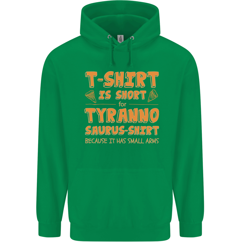 Funny T-Rex Dinosaur Childrens Kids Hoodie Irish Green