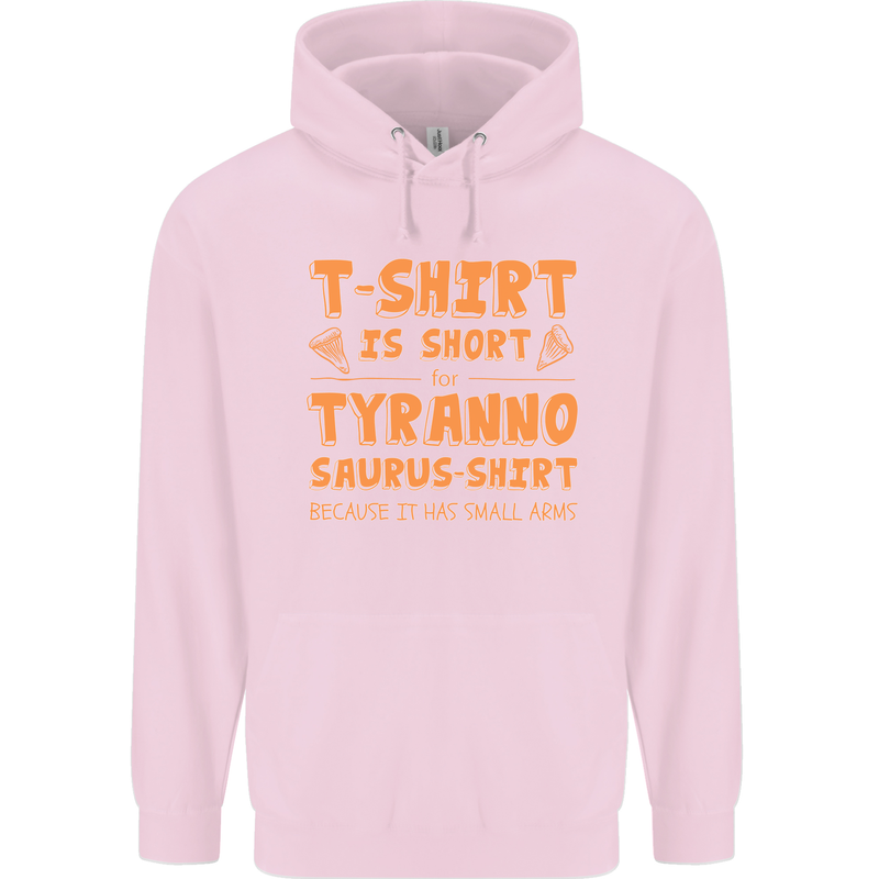 Funny T-Rex Dinosaur Childrens Kids Hoodie Light Pink
