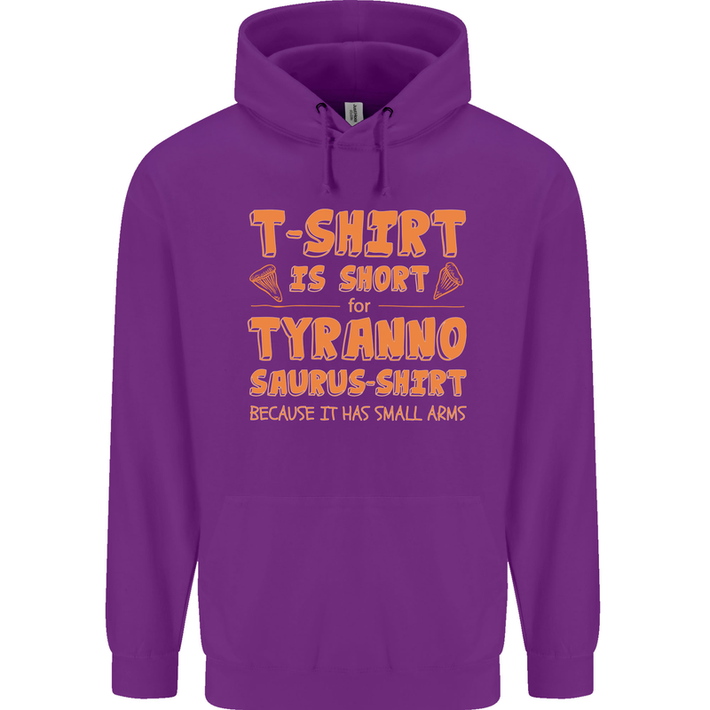 Funny T-Rex Dinosaur Childrens Kids Hoodie Purple
