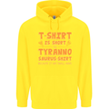 Funny T-Rex Dinosaur Childrens Kids Hoodie Yellow