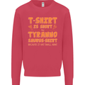 Funny T-Rex Dinosaur Kids Sweatshirt Jumper Heliconia
