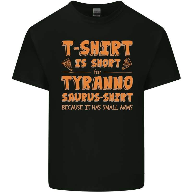 Funny T-Rex Dinosaur Mens Cotton T-Shirt Tee Top Black