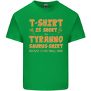 Funny T-Rex Dinosaur Mens Cotton T-Shirt Tee Top Irish Green