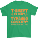 Funny T-Rex Dinosaur Mens T-Shirt 100% Cotton Irish Green