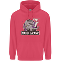 Funny T-Rex Mardi Gras Grawr Dinosaur Childrens Kids Hoodie Heliconia