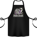 Funny T-Rex Mardi Gras Grawr Dinosaur Cotton Apron 100% Organic Black