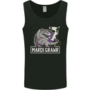 Funny T-Rex Mardi Gras Grawr Dinosaur Mens Vest Tank Top Black