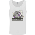 Funny T-Rex Mardi Gras Grawr Dinosaur Mens Vest Tank Top White