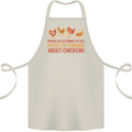 Funny Thinking About Chickens Farm Farmer Cotton Apron 100% Organic Natural