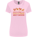 Funny Thinking About Chickens Farm Farmer Womens Wider Cut T-Shirt Light Pink