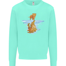 Funny Tiger Cat Reflection Kids Sweatshirt Jumper Peppermint