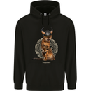 Funny Viking Cat The Vanquisher Childrens Kids Hoodie Black