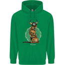 Funny Viking Cat The Vanquisher Childrens Kids Hoodie Irish Green