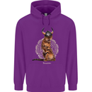 Funny Viking Cat The Vanquisher Childrens Kids Hoodie Purple