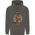 Funny Viking Cat The Vanquisher Childrens Kids Hoodie Storm Grey