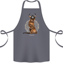 Funny Viking Cat The Vanquisher Cotton Apron 100% Organic Steel