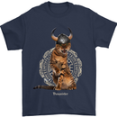 Funny Viking Cat The Vanquisher Mens T-Shirt 100% Cotton Navy Blue