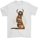 Funny Viking Cat The Vanquisher Mens T-Shirt 100% Cotton White