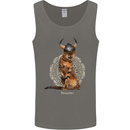 Funny Viking Cat The Vanquisher Mens Vest Tank Top Charcoal