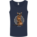 Funny Viking Cat The Vanquisher Mens Vest Tank Top Navy Blue