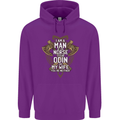 Funny Viking Wife Quote Wedding Anniversary Childrens Kids Hoodie Purple