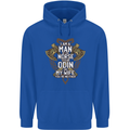 Funny Viking Wife Quote Wedding Anniversary Childrens Kids Hoodie Royal Blue