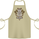 Funny Viking Wife Quote Wedding Anniversary Cotton Apron 100% Organic Khaki