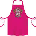 Funny Viking Wife Quote Wedding Anniversary Cotton Apron 100% Organic Pink