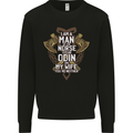 Funny Viking Wife Quote Wedding Anniversary Kids Sweatshirt Jumper Black