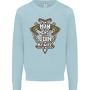 Funny Viking Wife Quote Wedding Anniversary Kids Sweatshirt Jumper Light Blue