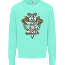 Funny Viking Wife Quote Wedding Anniversary Kids Sweatshirt Jumper Peppermint