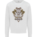 Funny Viking Wife Quote Wedding Anniversary Kids Sweatshirt Jumper White