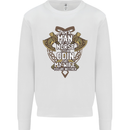 Funny Viking Wife Quote Wedding Anniversary Kids Sweatshirt Jumper White