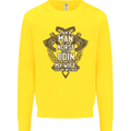 Funny Viking Wife Quote Wedding Anniversary Kids Sweatshirt Jumper Yellow