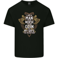Funny Viking Wife Quote Wedding Anniversary Kids T-Shirt Childrens Black