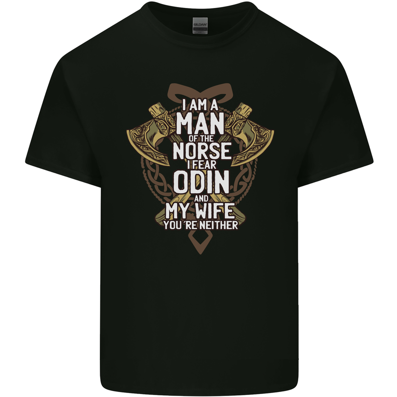 Funny Viking Wife Quote Wedding Anniversary Kids T-Shirt Childrens Black