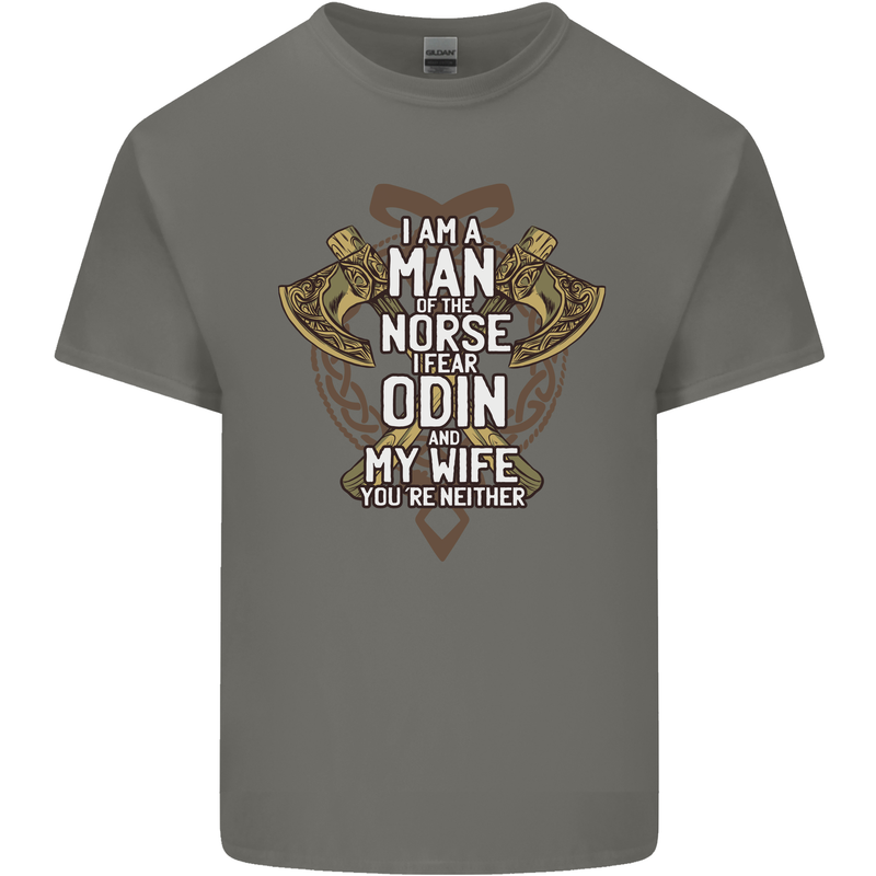Funny Viking Wife Quote Wedding Anniversary Kids T-Shirt Childrens Charcoal