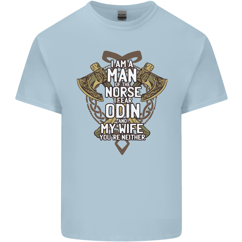 Funny Viking Wife Quote Wedding Anniversary Kids T-Shirt Childrens Light Blue