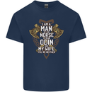 Funny Viking Wife Quote Wedding Anniversary Kids T-Shirt Childrens Navy Blue