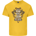 Funny Viking Wife Quote Wedding Anniversary Kids T-Shirt Childrens Yellow