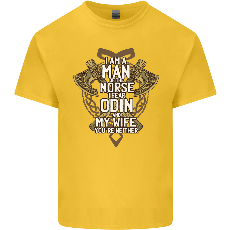 Funny Viking Wife Quote Wedding Anniversary Kids T-Shirt Childrens Yellow