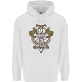 Funny Viking Wife Quote Wedding Anniversary Mens 80% Cotton Hoodie White